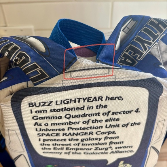 Buzz Lightyear Space Ranger Adult Backpack - Picture 7 of 7